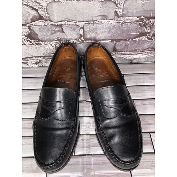 Allen Edmonds Cavanaugh Black Leather Handcrafted Penny Loafers Men’s 10.5 3E US - Picture 10 of 16